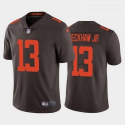 Youth Cleveland Browns 13 Odell Beckham Jr 2020 Alternate Vapor Limited Rush Jersey Brown