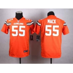 nike youth nfl jerseys cleveland browns 55 mack orange[nike][new style]