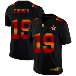 Dallas Cowboys 19 Amari Cooper Men Black Nike Red Orange Stripe Vapor Limited NFL Jersey