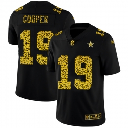 Dallas Cowboys 19 Amari Cooper Men Nike Leopard Print Fashion Vapor Limited NFL Jersey Black