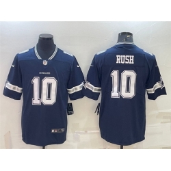 Men Dallas Cowboys 10 Cooper Rush Navy Stitched Football Jersey