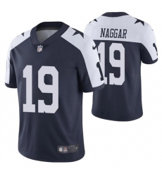 Men Dallas Cowboys 19 Chris Naggar Navy White Vapor Limited Stitched Jersey