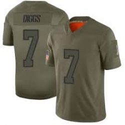 Men Dallas Cowboys 7 Diggs Limited Camo 2019 Salute to Service Football Jersey