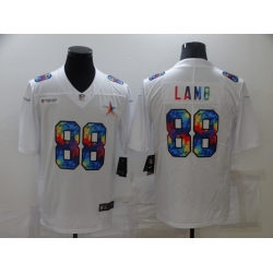 Men Dallas Cowboys 88 CeeDee Lamb Multi Color White 2020 NFL Crucial Catch Vapor Untouchable Nike Limited Jersey