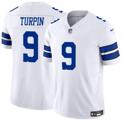 Men Dallas Cowboys 9 KaVontae Turpin White 2023 F U S E Vapor Untouchable Limited Stitched Football Jersey