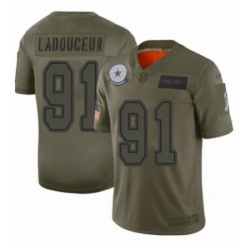 Men Dallas Cowboys 91 L P Ladouceur Limited Camo 2019 Salute to Service Football Jersey