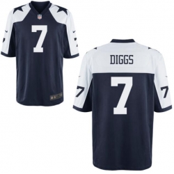 Men Nike Dallas Cowboys Trevon Diggs #7 Blue Thanksgivens Stitched Jersey