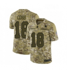 Mens Dallas Cowboys 18 Randall Cobb Limited Camo 2018 Salute to Service Football Jersey