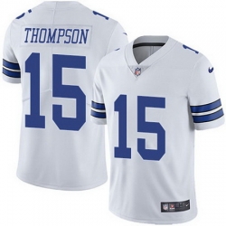 Nike Cowboys #15 Deonte Thompson White Mens Stitched NFL Vapor Untouchable Limited Jersey