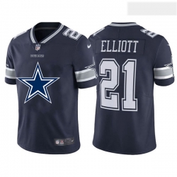 Nike Cowboys 21 Ezekiel Elliott Navy Team Big Logo Vapor Untouchable Limited Jersey