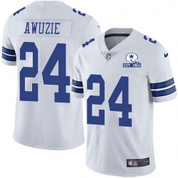 Nike Cowboys 24 Chidobe Awuzie White Men Stitched With Established In 1960 Patch NFL Vapor Untouchable Limited Jersey