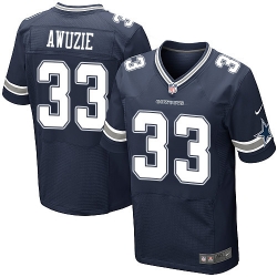 Nike Cowboys #33 Chidobe Awuzie Navy Blue Team Color Mens Stitched NFL Elite Jersey