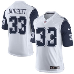 Nike Cowboys #33 Tony Dorsett White Mens Stitched NFL Limited Rush Jerseys