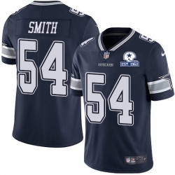 Nike Cowboys 54 Jaylon Smith Navy Blue Team Color Men Stitched With Established In 1960 Patch NFL Vapor Untouchable Limited Jersey