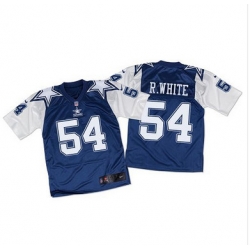 Nike Cowboys #54 Randy White Navy BlueWhite Throwback Mens Stitched NFL Elite Jersey