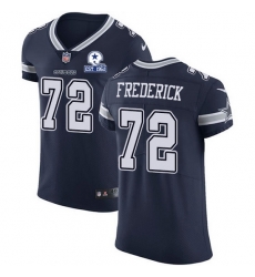 Nike Cowboys 72 Travis Frederick Navy Blue Team Color Men Stitched With Established In 1960 Patch NFL Vapor Untouchable Elite Jersey