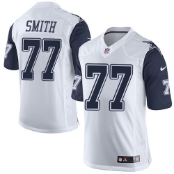 Nike Cowboys #77 Tyron Smith White Mens Stitched NFL Limited Rush Jerseys