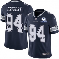 Nike Cowboys 94 Randy Gregory Navy Blue Team Color Men Stitched With Established In 1960 Patch NFL Vapor Untouchable Limited Jersey