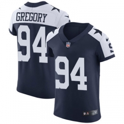 Nike Cowboys #94 Randy Gregory Navy Blue Thanksgiving Mens Stitched NFL Vapor Untouchable Throwback Elite Jersey