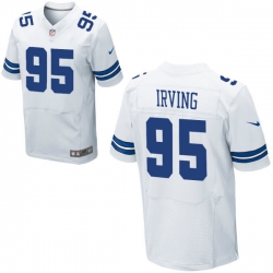 Nike Cowboys #95 David Irving Alternate Mens Stitched White NFL Elite Jersey