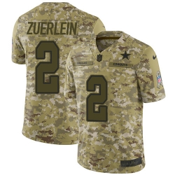 Nike Dallas Cowboys 2 Greg Zuerlein Camo Men Stitched NFL Limited 2018 Salute To Service Jersey