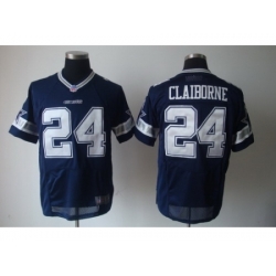 Nike Dallas Cowboys 24 Morris Claiborne Blue Elite NFL Jersey