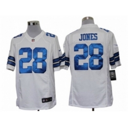 Nike Dallas Cowboys 28 Felix Jones White LIMITED NFL Jersey