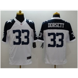 Nike Dallas Cowboys #33 Tony Dorsett White Thanksgiving Throwback Men 27s Stitched NFL Limited Jersey