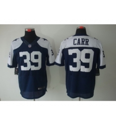 Nike Dallas Cowboys 39 Brandon Carr Blue Elite Thankgivings NFL Jersey