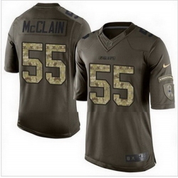 Nike Dallas Cowboys #55 Rolando McClain Green Mens Stitched NFL Limited Salute To Service Jersey