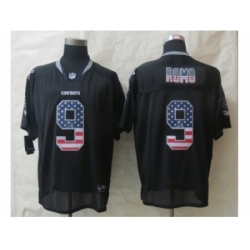 Nike Dallas Cowboys 9 Tony Romo Black Elite USA Flag Fashion NFL Jersey