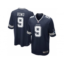 Nike Dallas Cowboys 9 Tony Romo blue Game NFL Jersey