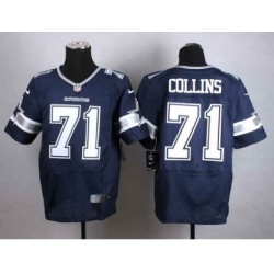 nike nfl jerseys dallas cowboys 71 collins blue[Elite]