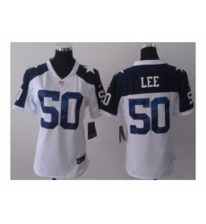 Nike women nfl jerseys dallas cowboys #50 lee thankgivings white