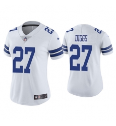 Women Dallas Cowboys 27 Trevon Diggs White Jersey