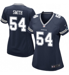 Womens Nike Dallas Cowboys 54 Jaylon Smith Game Navy Blue Team Color NFL Jersey