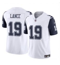 Youth Dallas Cowboys 19 Trey Lance White Color Rush Limited Stitched Football Jersey