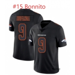 Broncos Bonnito #15 Black Orange Jersey