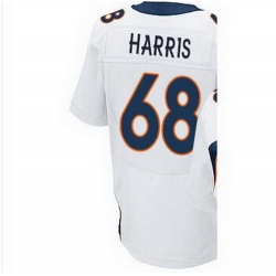 Denver Broncos # 68 Ryan Harris white elite Jersey