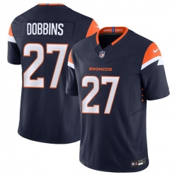 Men Denver Broncos 27 J K  Dobbins Navy F U S E  Vapor Limited Stitched Football Jersey Men Denver Broncos 27 J K  Dobbins Navy F U S E  Vapor Limited Stitched Football Jersey