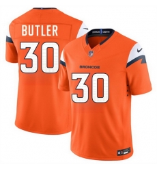 Men Denver Broncos 30 Hakeem Butler Orange 2026 F U S E Vapor Limited Stitched Football Jersey Men Denver Broncos 30 Hakeem Butler Orange 2026 F U S E Vapor Limited Stitched Football Jersey