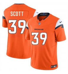 Men Denver Broncos  39 Miles Scott Orange 2026 Draft F U S E  Vapor Limited Stitched Football Jersey