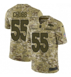 Men Nike Denver Broncos 55 Bradley Chubb Limited Camo 2018 Salute to Service NFL Jersey