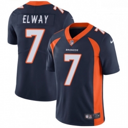 Men Nike Denver Broncos 7 John Elway Navy Blue Alternate Vapor Untouchable Limited Player NFL Jersey