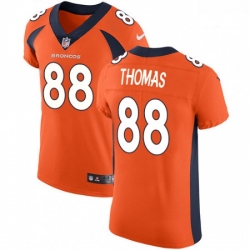 Men Nike Denver Broncos 88 Demaryius Thomas Orange Team Color Vapor Untouchable Elite Player NFL Jersey