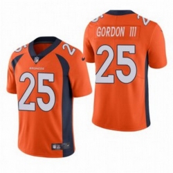 Men Orange Denver Broncos 25 Melvin Gordon III Vapor Untouchable Limited Stitched Jersey