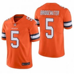 Men's Denver Broncos Teddy Bridgewater Orange Color Rush Jersey