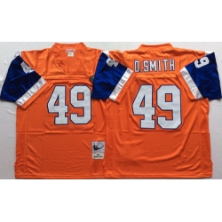 Mitchell And Ness Broncos # 2349 Dennis Smith Throwback Stitched NFL Jersey