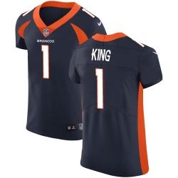 Nike Broncos #1 Marquette King Navy Blue Alternate Mens Stitched NFL Vapor Untouchable Elite Jersey