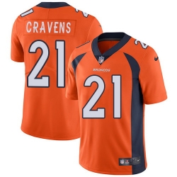 Nike Broncos #21 Su a Cravens Orange Team Color Mens Stitched NFL Vapor Untouchable Limited Jersey